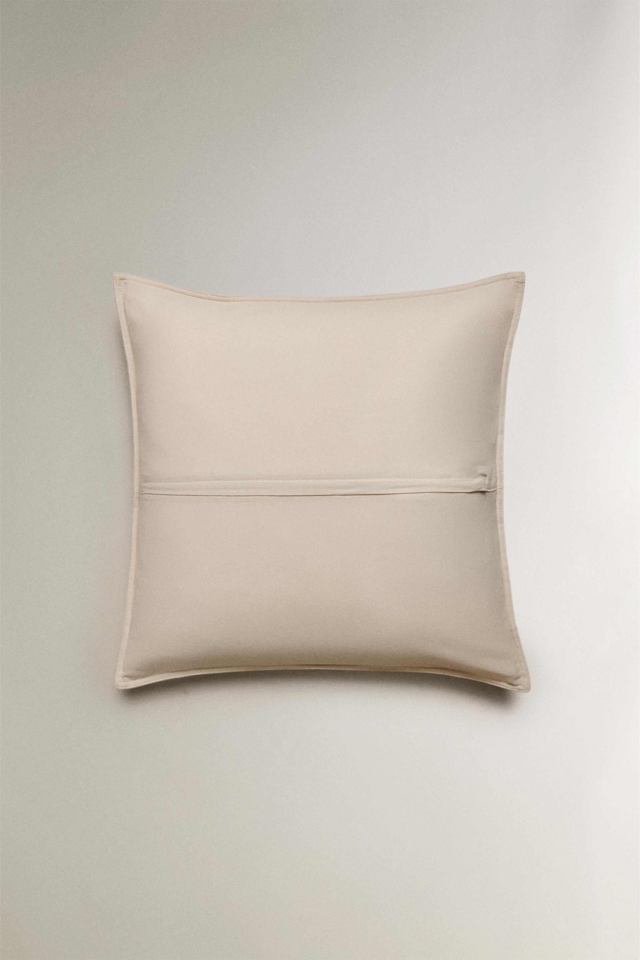 LINEN AND COTTON THROW PILLOW COVER